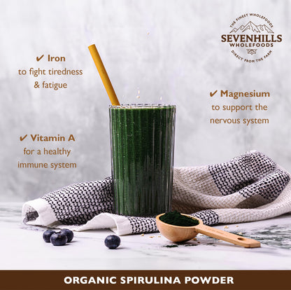 Sevenhills Wholefoods Organic Spirulina Powder 1.8kg