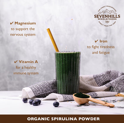 Sevenhills Wholefoods Organic Spirulina Powder 1.8kg